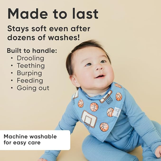 Copper Pearl Baby Bandana Drool Bibs for Drooling and Teething 4 Pack Gift Set Dunk