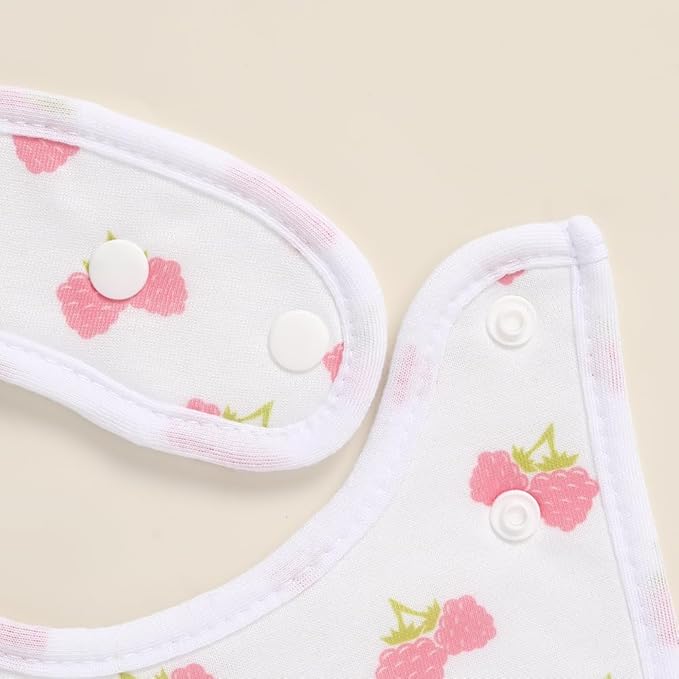 8 Pack Baby Bibs Unisex Adjustable with Snaps Ultra Soft Absorbent Drooling Teething for Boys and Girls