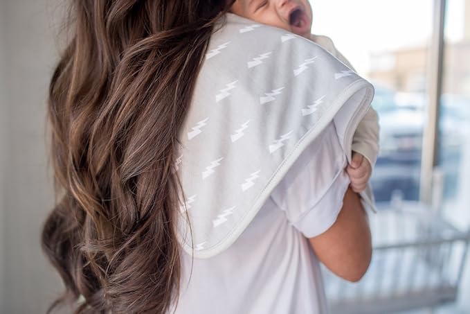 Copper Pearl Premium Baby Burp Cloths - 3-Pack Large Cotton Burp Cloths, Extra Soft Spit Up Rags with 3 Absorbent Layers, Perfect for Baby Boy Gifts (21" x 10" Size, Wild Set)