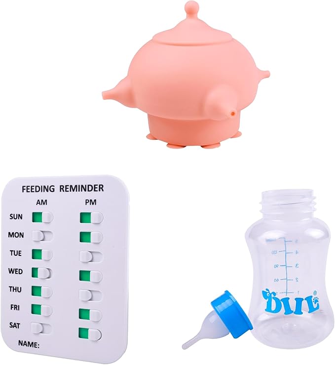 Baby Bottle Set Puppy – 5 oz & 9 oz Bottles + Bottle Brush – Anti-Colic, BPA-Free, Newborn Essentials Kit