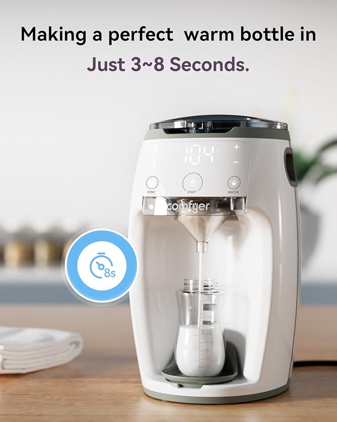 Instant Formula Maker comfyer, Customizable and Automatic Formula Dispenser Machine with Accurate Temperature Control for Baby, Automatic Powder Blending for All Brands of Bottle and Formula
