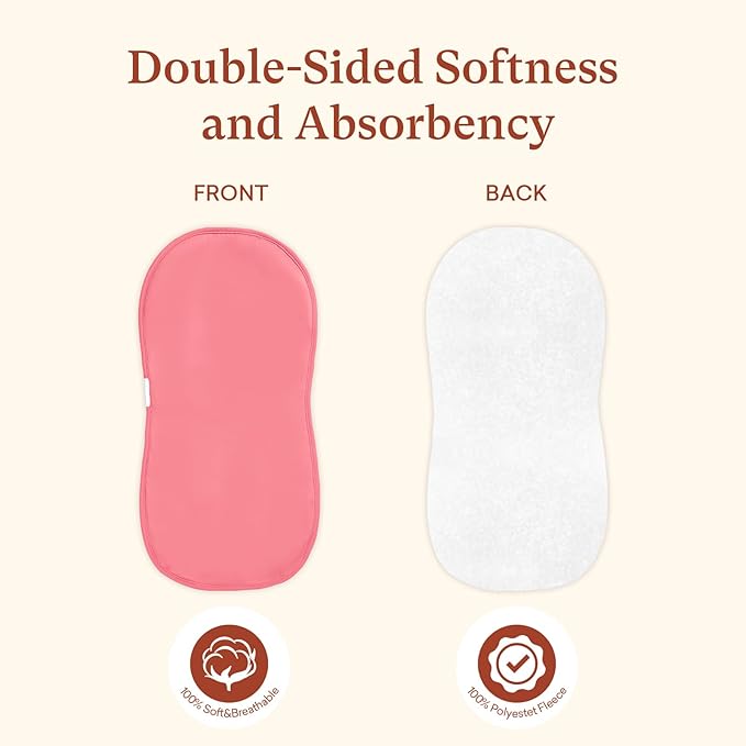 Baby Burp Cloths, Soft & Absorbent Burping Clothes for Newborns and Infants, Baby Boys and Girls (8 Pack)