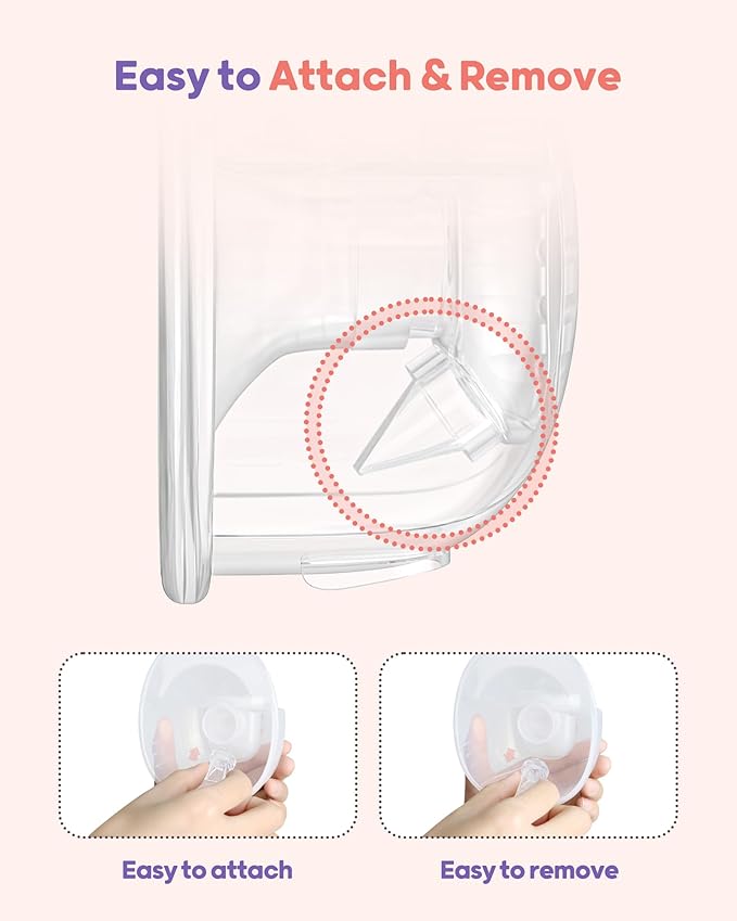 Nuliie Breast Pumps Accessories, Valves Replacement for Nuliie Wearable Breast Pump Electrical with Storage Bag (Model:S32) 4Pcs Duckbill Valves