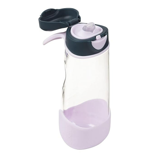 b.box 20 oz Sport Spout Kids Water Bottle for School, Sports, Travel, Daycare. Leakproof, Spill Proof, Dishwasher Safe. Easy Grip Triangle Shape, Durable Tritan Material. BPA Free.