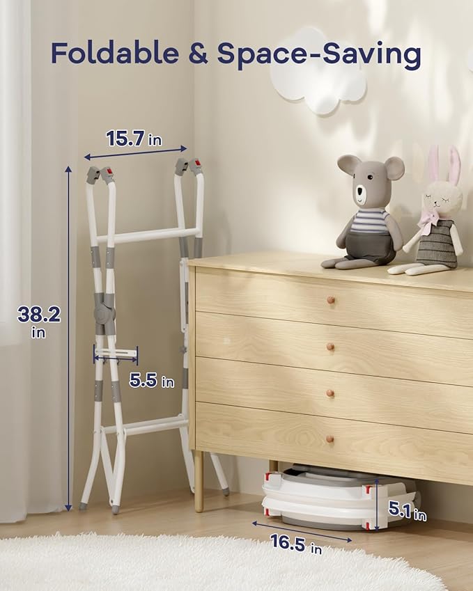 AVIDOR 2-in-1 Baby Bathtub with Stand for Newborn and Infants, Foldable Baby Bath Tub, Baby Shower Gifts for New Parents