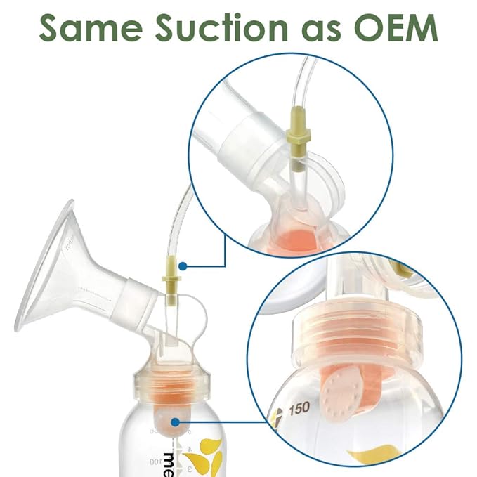 Maymom Connector Compatible with Medela Flanges. Not Original Medela Personalfit Connector. Compatible with Pump in Style Symphony Swing Breastpumps, and Maymom Flanges; 2pc/pk