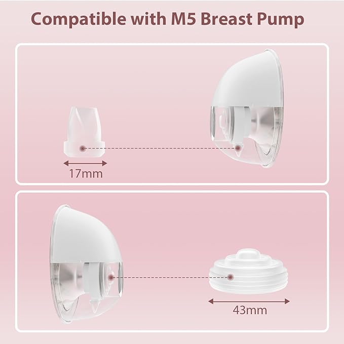 10PCS Breast Pump Parts, 6Pack Silicone Duckbill Valve & 4Pack Silicone Diaphragm Compatible with Momcozy M5 Wearable Breastpump, M5 Breast Pumps Replacement Accessories Breastfeeding Essentials Kit