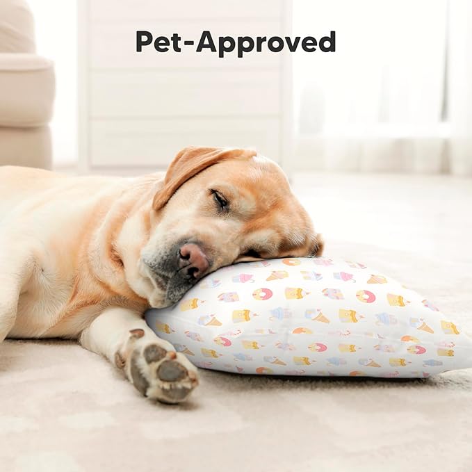 Toddler Pillow with Pillowcase - 13x18 My Little Dreamy Kids Travel Bed Pillows for Sleeping, Organic Cotton Small Pillowcase, Soft & Breathable, Machine Washable, Toddlers 2-5 Years Old (Sweetopia)