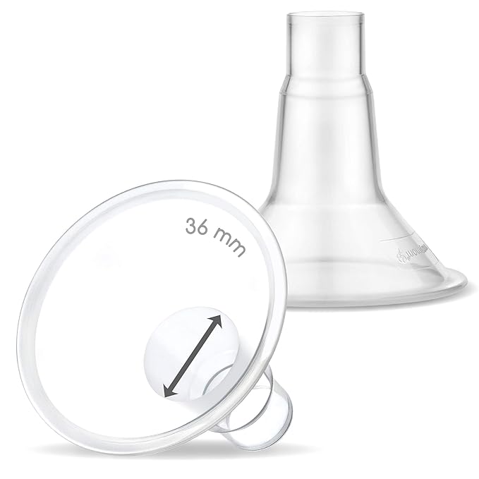 Maymom Brand 36 mm 2xTwo-Piece Extra Extra Large Breastshield Compatible with Selected Medela Breast Pumps. (36mm)
