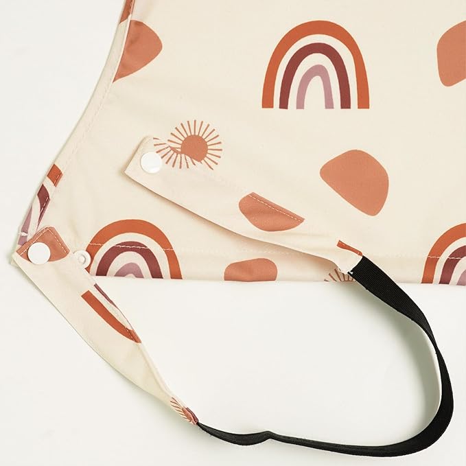 Long Sleeve Baby Bib - Mess-Proof Feeding Bibs for Babies - Adjustable, Waterproof, and Highchair/Table Attachment