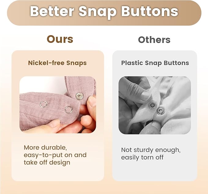 Oiomniv Muslin Baby Bibs, 6-Pack Bandana Drool Bibs Soft Cotton Adjustable Unisex Newborn, Toddler for Drooling Teething