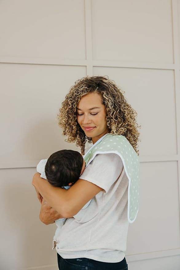 Copper Pearl Premium Baby Burp Cloths - 3-Pack Large Cotton Burp Cloths, Extra Soft Spit Up Rags with 3 Absorbent Layers, Perfect for Baby Boy and Baby Girl Gifts (21" x 10" Size, Santa Fe Set)