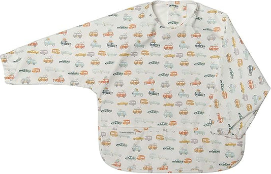 Loulou Lollipop Long Sleeve Mess Free Waterproof Bibs, for baby boys and girls 6-36 Months, Machine Washable, Travel Friendly