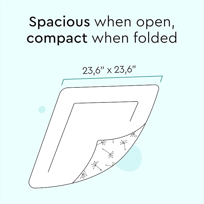 LILLYDOO Disposable Baby Changing Pads Liners 50 Count 23,6" x 23,6" Super Soft, Without Perfumes & Lotions, for Sensitive Skin, Dermatologically Tested