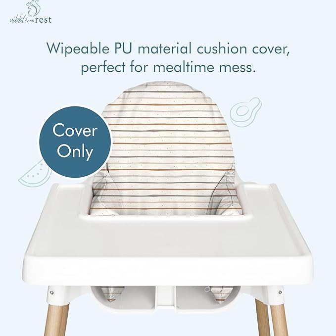 Nibble and Rest Highchair Insert Cover, Compatible for IKEA Antilop Highchair, High Chair Accessories Stain-Proof and Wipeable Insert Cover (Cushion NOT Included)(Bohostripe)