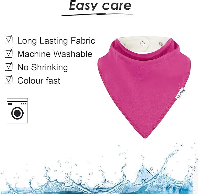 Lovjoy Large Bandana bibs - Special Needs Bibs - For Older Children, Youth and Adults - Practical, absorbent and Stylish