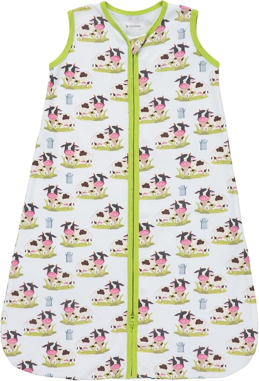 LollyBanks Baby Sleep Sack, 100% Cotton Wearable Blanket 2-Way Zipper Sleep Sacks