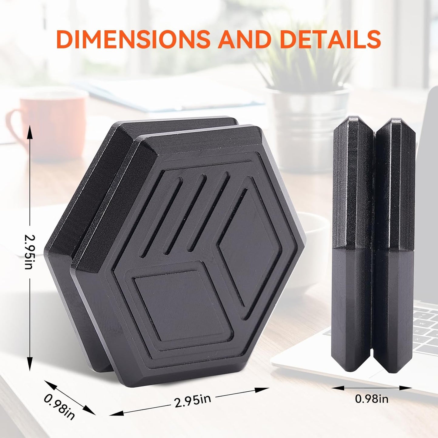 Hexagonal Magnetic Metal Fidget Slider: Metal Poker Fidget Slider, Adult Slider Fidget Toy, Small Prime EDC Clicker Fidget Toys for Anxiety Stress, Manually Rotate Adult Office Decompression Toys