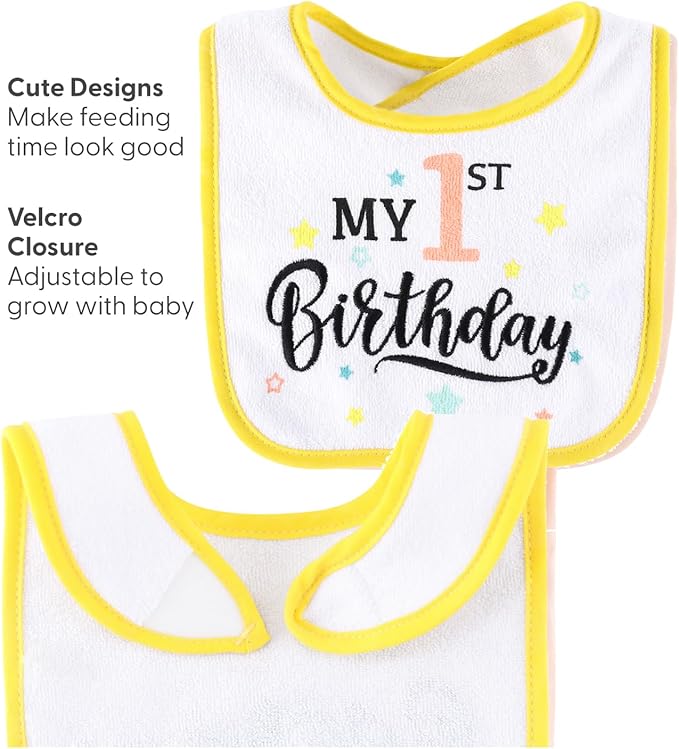 The Peanutshell Baby Boy or Girl Terry Bibs Set of 10-100% Cotton, Soft, Absorbent Baby Bibs, Unisex Toddler Boy or Girl Set, Newborn & Infant - Holiday