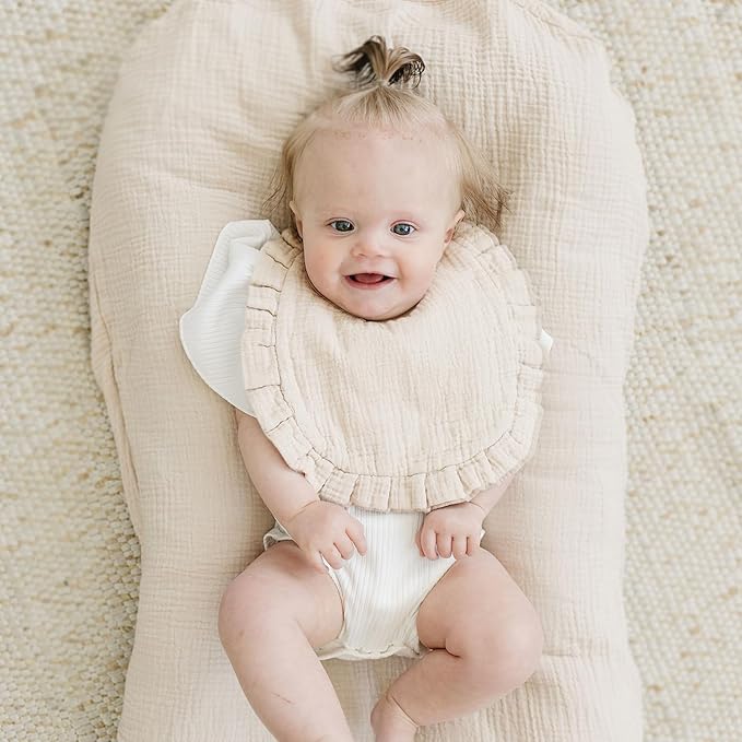 Baby Muslin Bibs Bandana Drool Bibs for Unisex Boys & Girls, Soft and Absorbent Cotton Teething Drooling Bib Set for Newborn Toddler