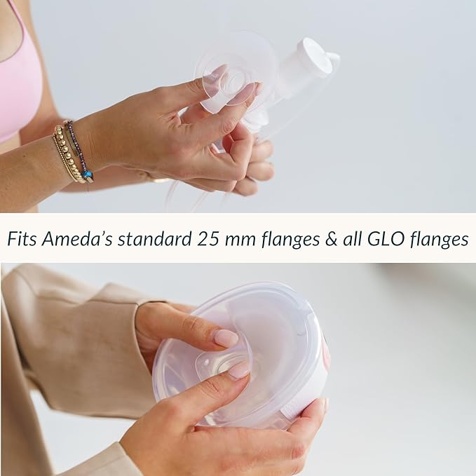 Ameda Breast Pump Flange Insert | 17mm Flange Insert | Ameda Pump Parts | Universal Flange Insert | Compatible with GLO, MYA Joy, MYA Joy Plus and Pearl Breast Pumps | 2 Count