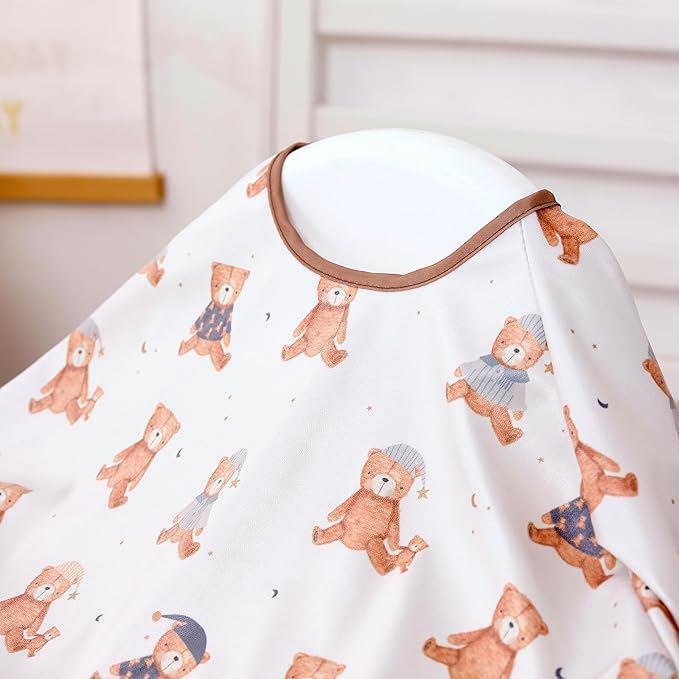 Happy Flute Long Sleeve Baby Bib-Mess Proof Baby Feeding Bibs with Adjustable Design for Babies during Eating or Highchair