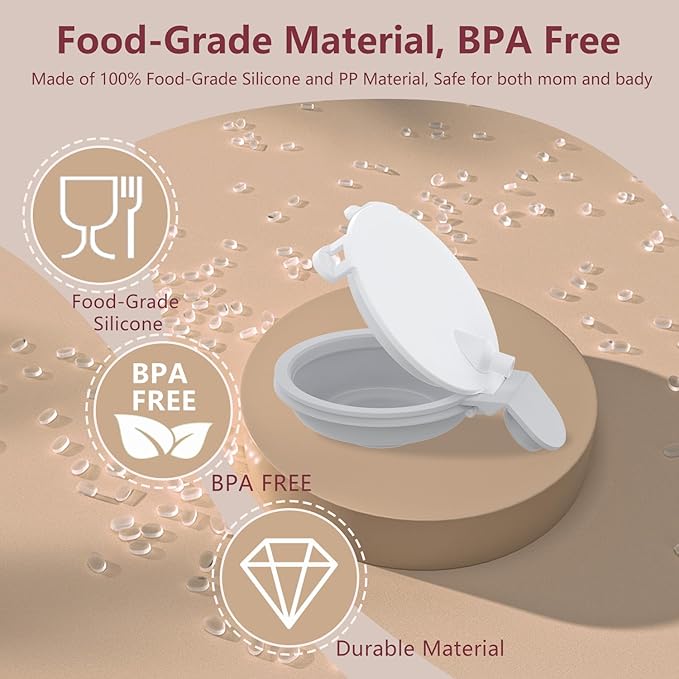 2PC Double-Layed Diaphragm Replacement Accessories for Momcozy Upgraded Mobile Flow M9 Breast Pump,Diaphragm Same As OEM, Replace for Momcozy Upgraded M9 Diaphragm, Not Original Parts, Gray