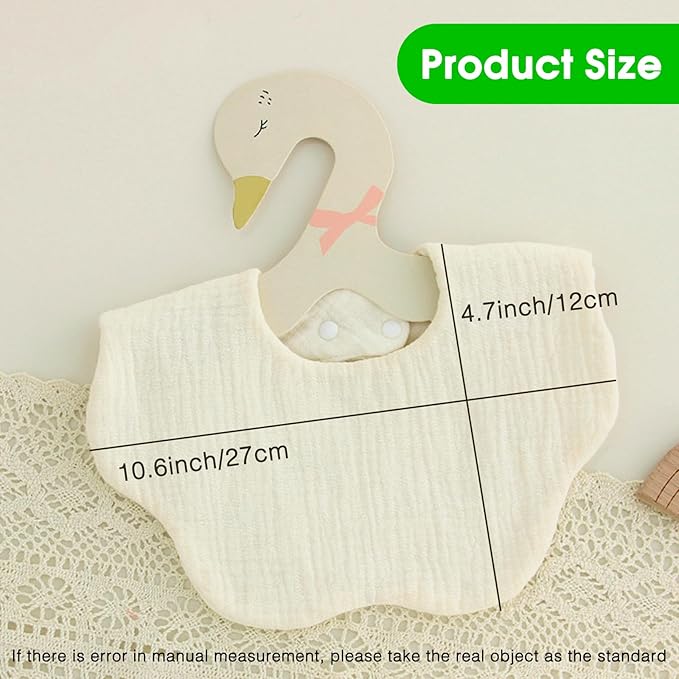 Baby Bibs Muslin Drool Teething Drooling Bibs for Baby Girl Boy Muslin Cotton