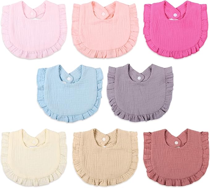 Baby Bibs Muslin Drool Teething Drooling Bibs for Baby Girl Boy Muslin Cotton