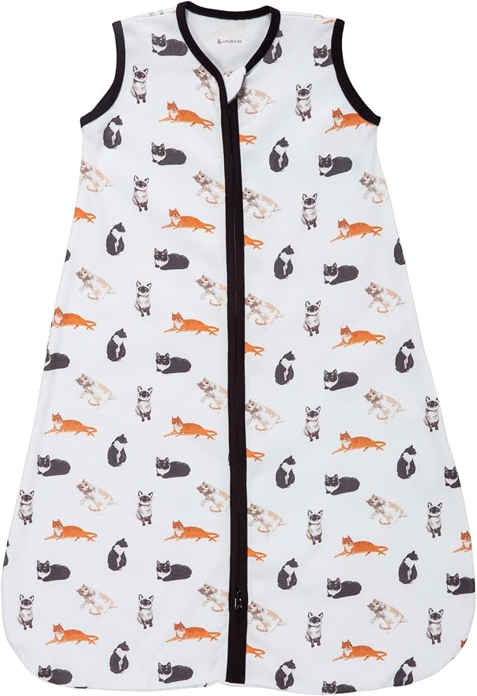 LollyBanks Baby Sleep Sack, 100% Cotton Wearable Blanket 2-Way Zipper Sleep Sacks