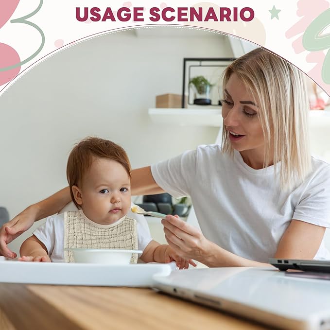 Tallew 8 Pack Muslin Burp Cloths and Baby Bibs for Boy Girl 20" x 10" Cotton Baby Bandana Drool Bibs Muslin Burp Cloths Absorbent Rag for Newborn Toddler Infant Gifts(Dark Pink)