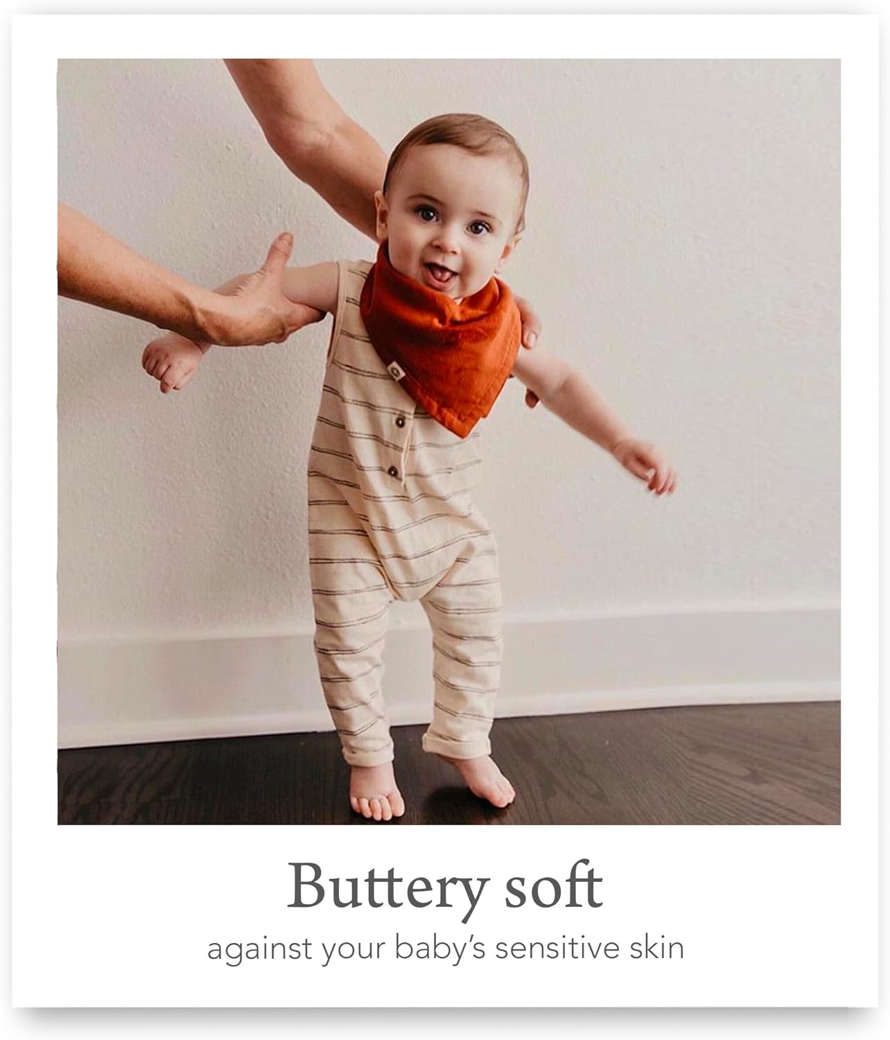 Kishu Baby Indi Organic Baby Bandana Bibs – Fairtrade 4-Way Reversible Drool Bibs for Boys & Girls – Unisex (Set of 5)