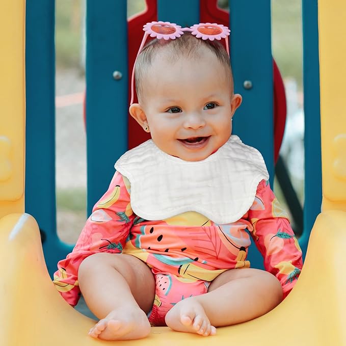 Baby Bibs Muslin Drool Teething Drooling Bibs for Baby Girl Boy Muslin Cotton