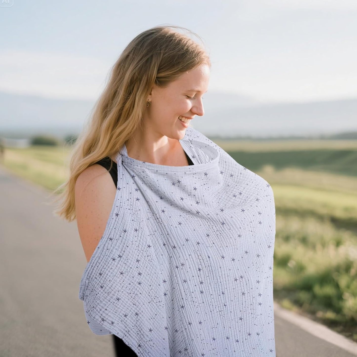 Muslin Breathable Nursing Cover Up Feeding for Breastfeeding,Breastfeeding Covers for Women Nursing