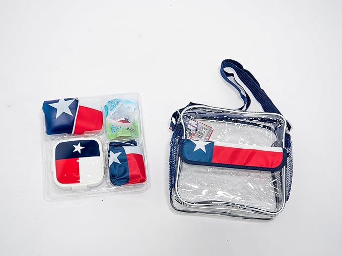 Refresh-A-Baby Feeding Essentials Kit for Feeding on The go Includes: Universal Bottle Top Adaptor Resealable Container Silicone Bib Clear Travel Bag & More (Texas Star)
