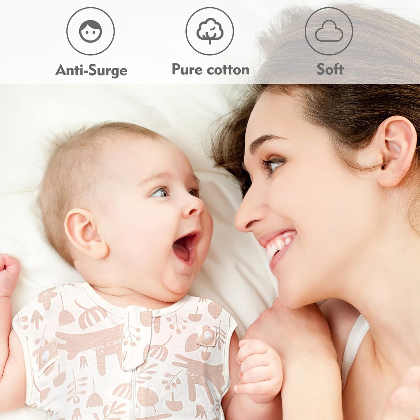 Baby Transitional Swaddle Sleep Sack - Newborn Swaddle Transition Bag with Removable Cuffs Arms Up Design, Free Wearable Blankets, Pink & Rabbit (3-6 Month)