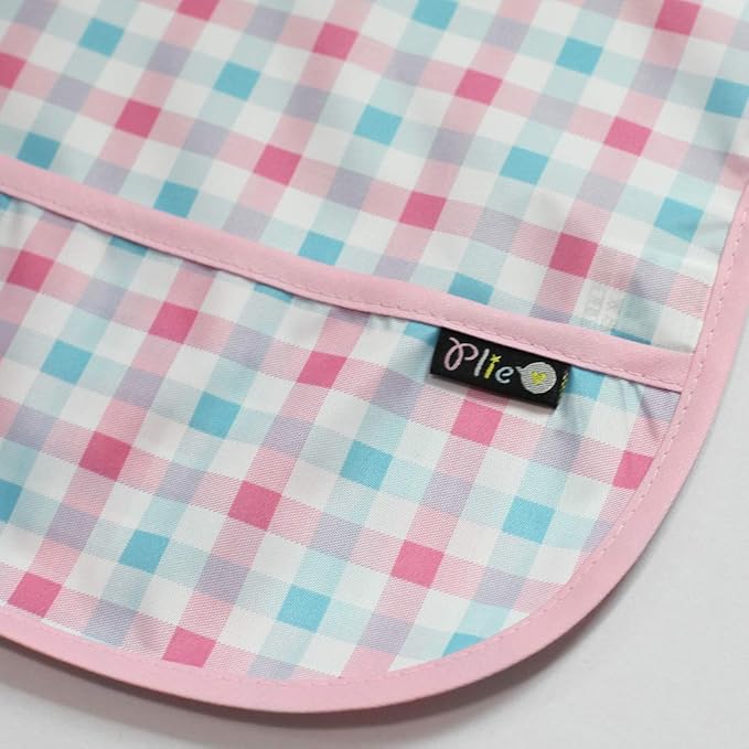 Short Sleeve Waterproof Bib for Toddlers – Feeding Apron for Mealtime, Daycare, Self-Feeding & Messy Play, Baby Bib