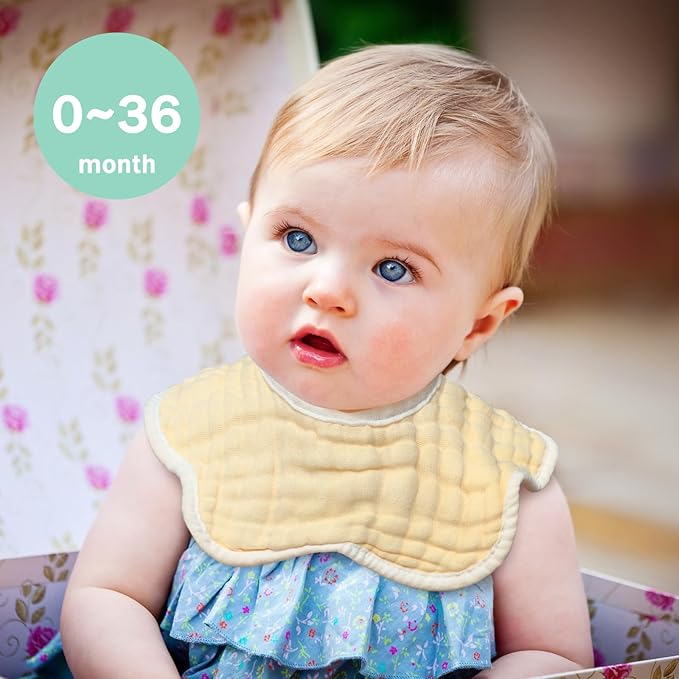 Baby Bibs Muslin Drool Teething Drooling Bibs for Baby Girl Boy Muslin Cotton
