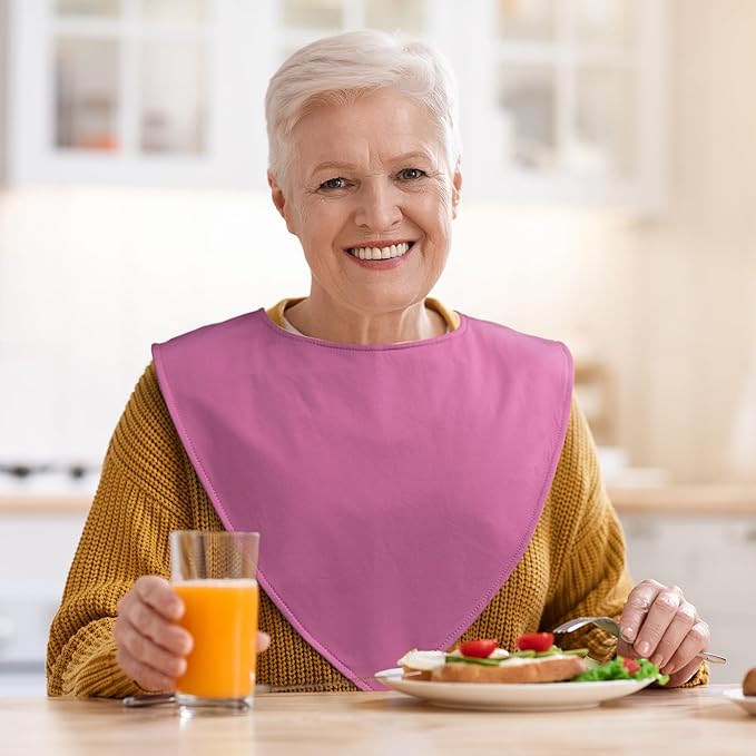 Adult Absorbent Drool Bandana Bibs, Large Soft Bibs Set for Special Needs,Teens,Big Kid 13+ Years Boy Girl Men Women,3 Pack