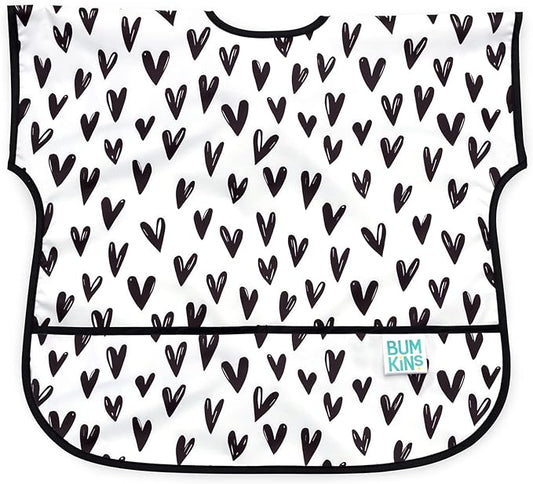 Bumkins Bibs - Toddler Bibs, Waterproof, Large for 1-3 Years, Short Sleeve
