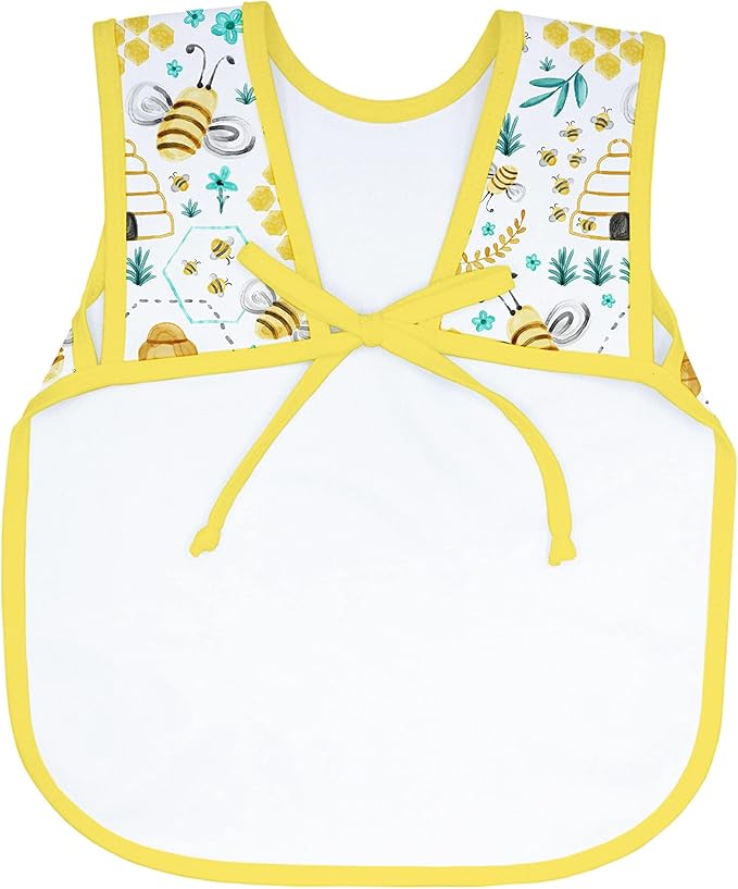 BapronBaby Animal Prints Bapron - No Neck Tie Safer Bib - Baby & Toddler - Soft Waterproof - PVC, BPA & Phthalate Free - 6m+