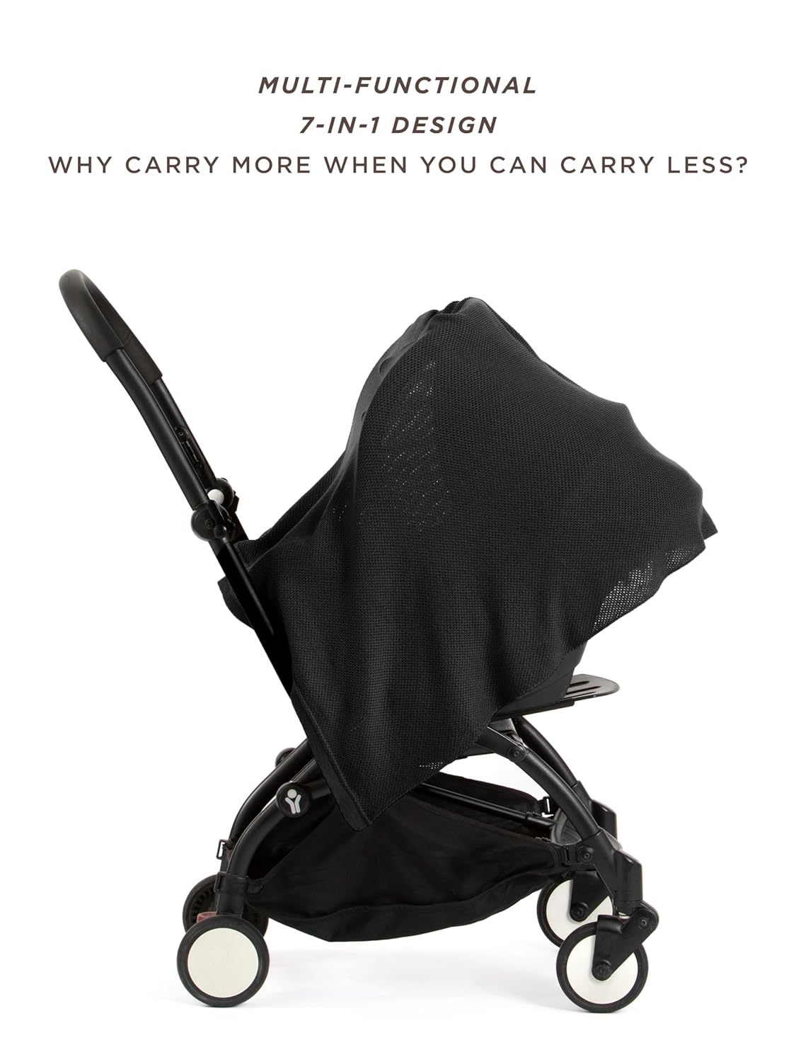 We are Amma | The Cocoon™ - Newborn Essentials Must Haves: Nursing Cover for Breast Feeding Essentials | Nursing Sweater Used as Breastfeeding Cover (Black, Plus Size)