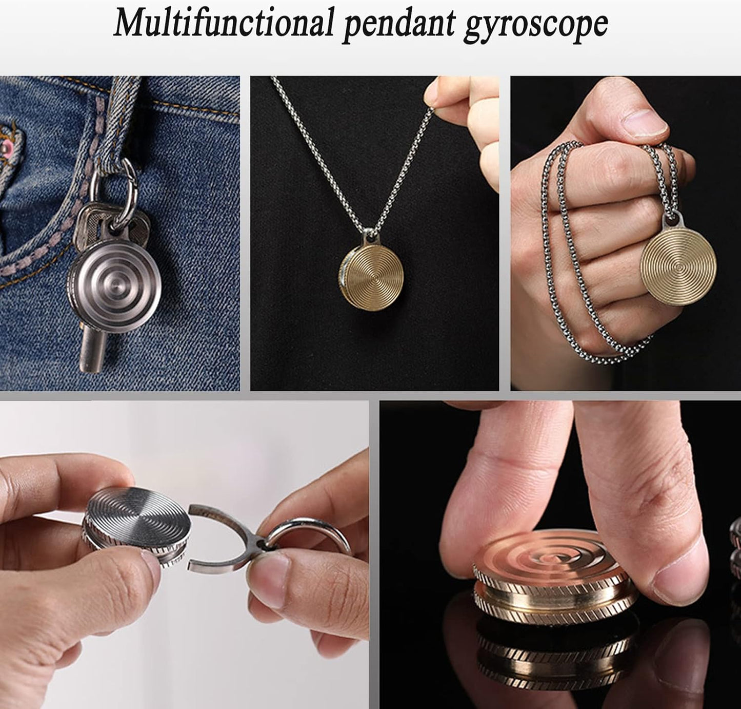 2 Pcs Desk Spinning Toy Kinetic Desk Toys Spinning Gyro Gyroscope Toy Desktop Gyro Fidget Spinner Desktop Decompression Toy Optical Illusion Fidget Toys Desk Top Spinner