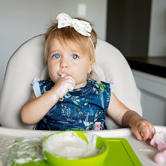 BapronBaby Boho Floral Bapron - No Neck Tie Safer Bib for Baby & Toddler - Soft Waterproof Stain Resistant - Machine Washable - Sz Preschool 3-5yrs