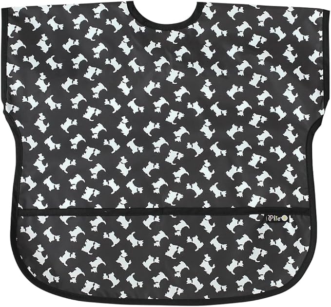 Short Sleeve Waterproof Bib for Toddlers – Feeding Apron for Mealtime, Daycare, Self-Feeding & Messy Play, Baby Bib