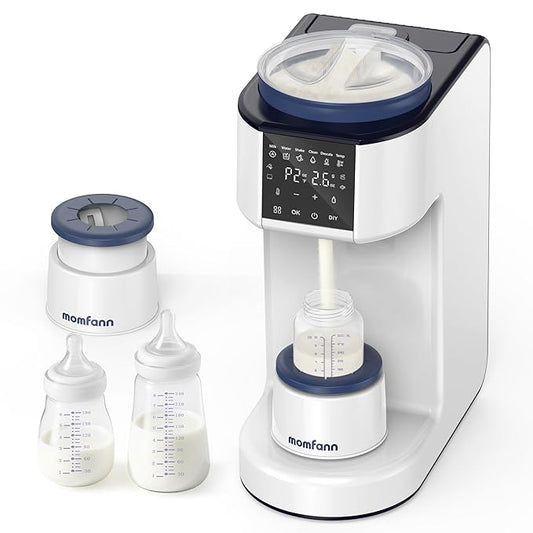 Automatic Baby Formula Maker – Fast Formula Dispenser for Instantly Mixing Warm Bottles with Precise Powder & Water Ratio, 3 Temp Settings, One-Touch Clean, Fits Most Bottles & Formula Brands
