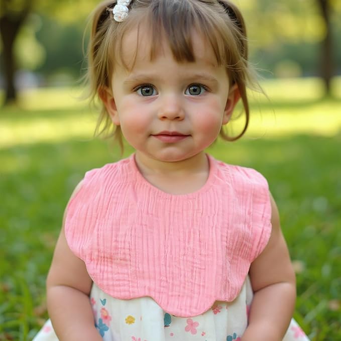 Baby Bibs Muslin Bibs 8 Pack for Drooling and Teething for Unisex Girls Boys