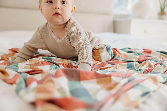 Copper Pearl Large Premium Knit Baby Swaddle Receiving Blanket Nicholas