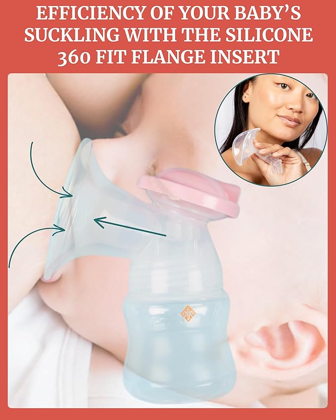 Idaho Jones Moxi Breast Pump | Silicone Flanges for Comfortable Efficient Pumping | Wireless | Quiet & Discreet | Double Electric Breast Pump Strong Suction