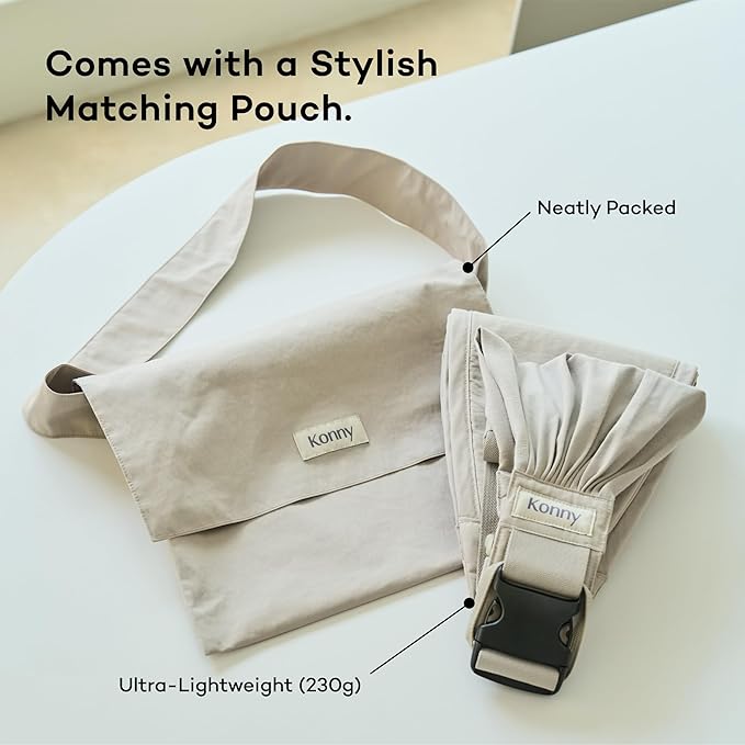 Konny Baby Carrier Hip Seat, Dual Support IHDI Certified with Two Safety Pads, Adjustable Wraps Sling Wearable One Size Fits All, Baby Essentials for 6 to 48 Months up to 44 lbs -Pink